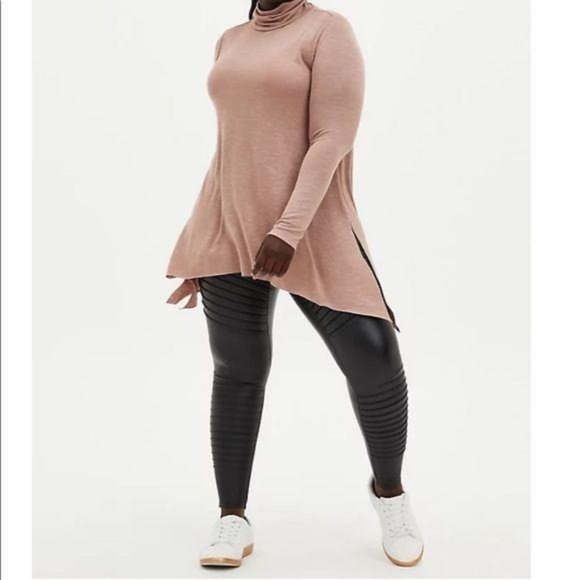 torrid Pants - PLATINUM LEGGING – FAUX LEATHER MOTO
